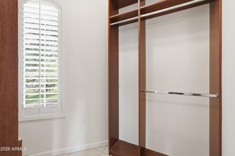 Second closet in primary bedroom