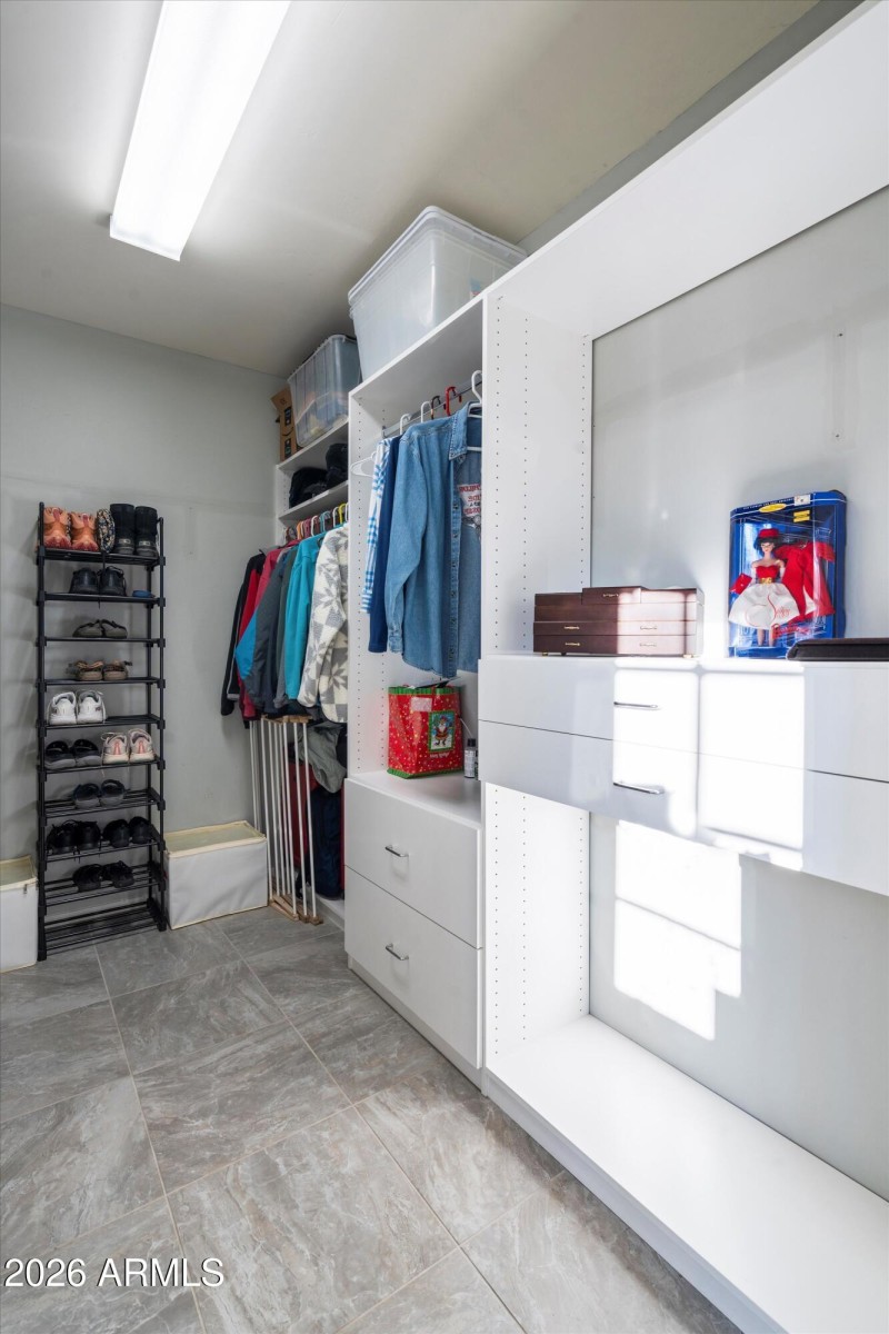 Custom Walk-In Closet With Organizer