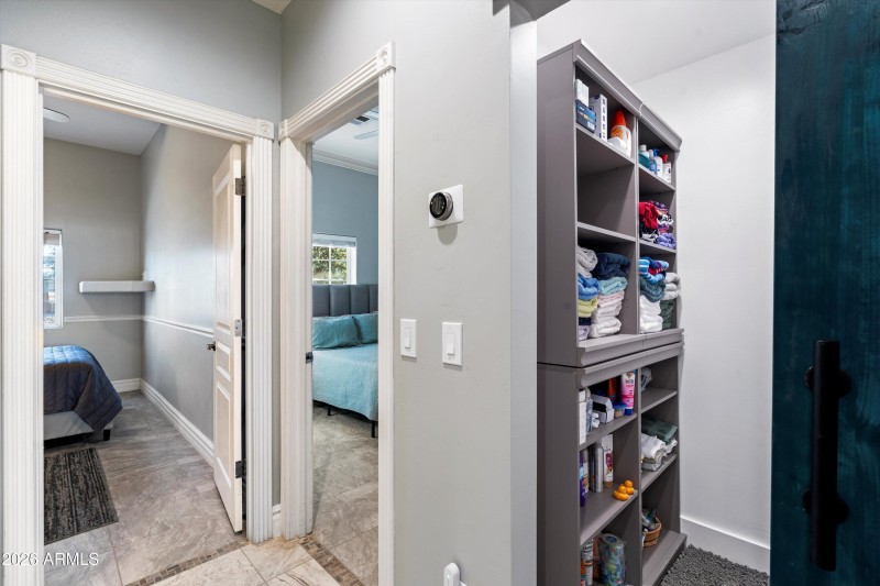 Hall Closet With Sliding Barn Door