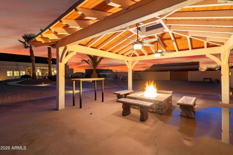 Gazebo With Gas Fire Pit