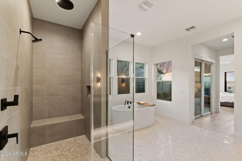 Glass Enclosed Walk-in Shower