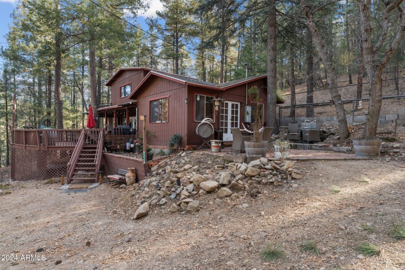 Enter the front door from the deck