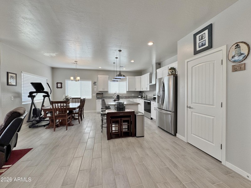 Dining and Island kitchen