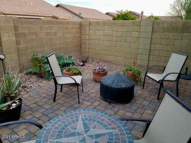 Backyard with Paver Patio
