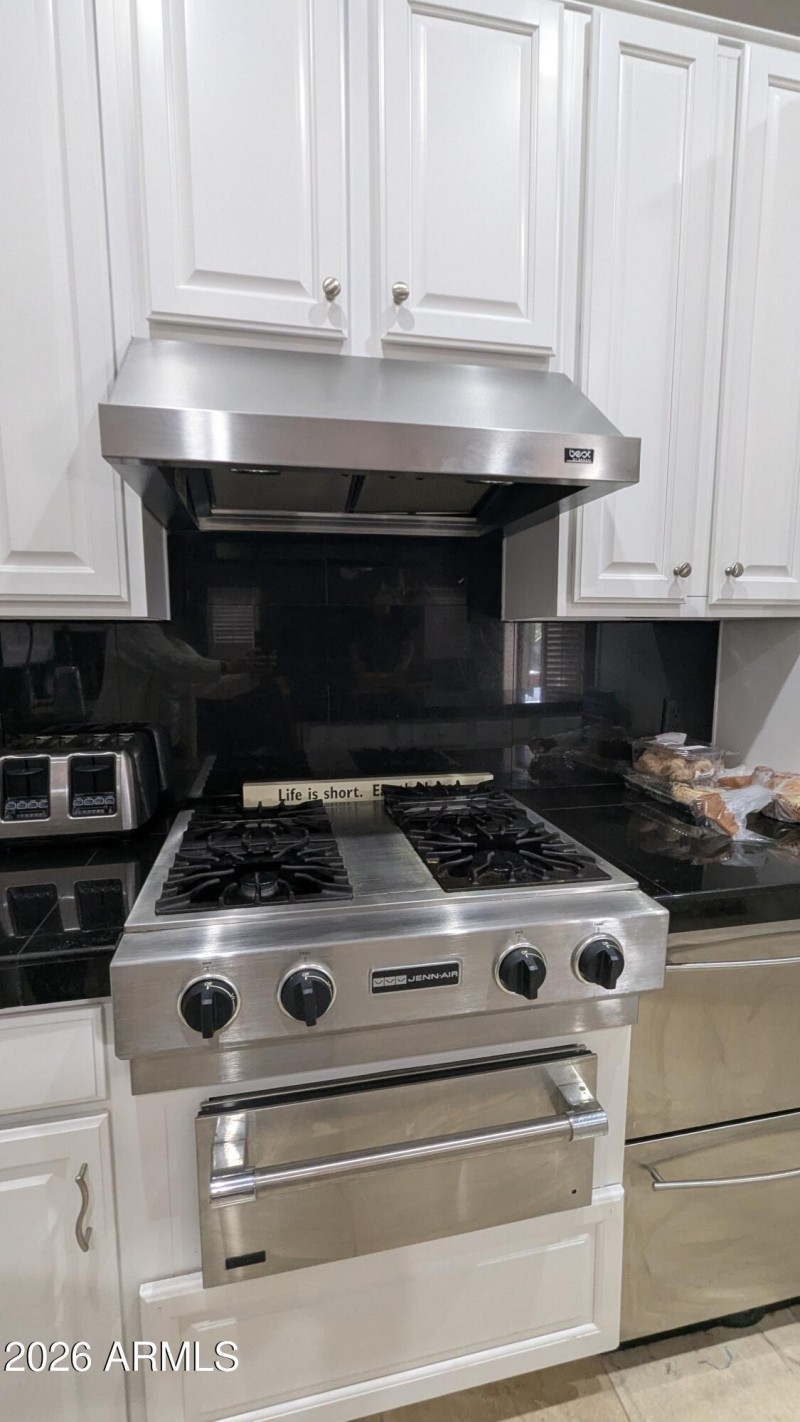 Gas range & warming oven