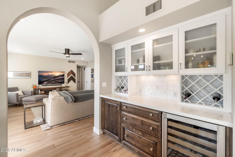 Built in beverage station