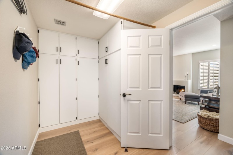Storage in laundry room