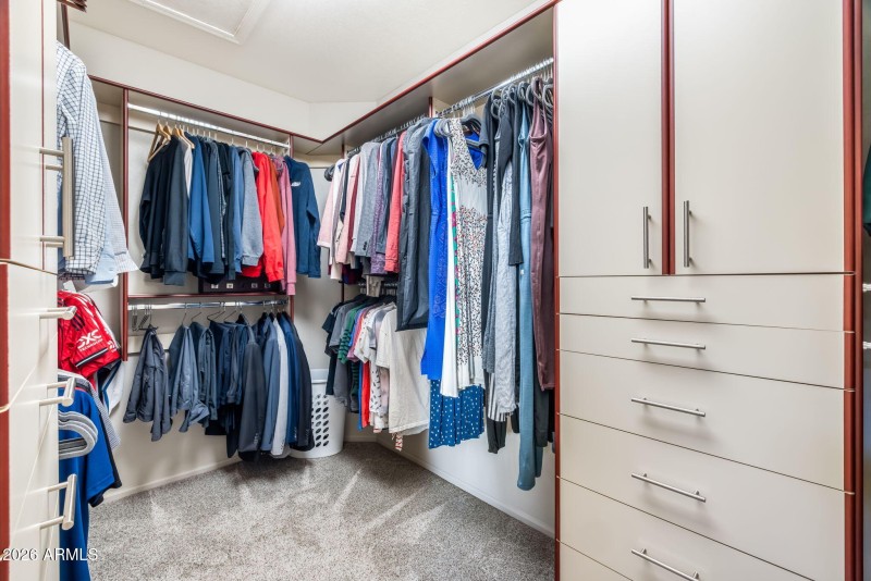 Primary walk in closet