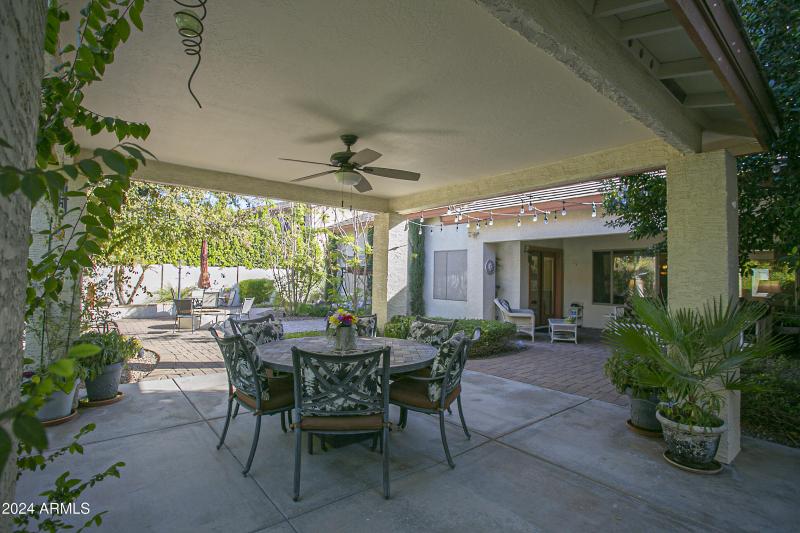 View from Ramada to covered patio