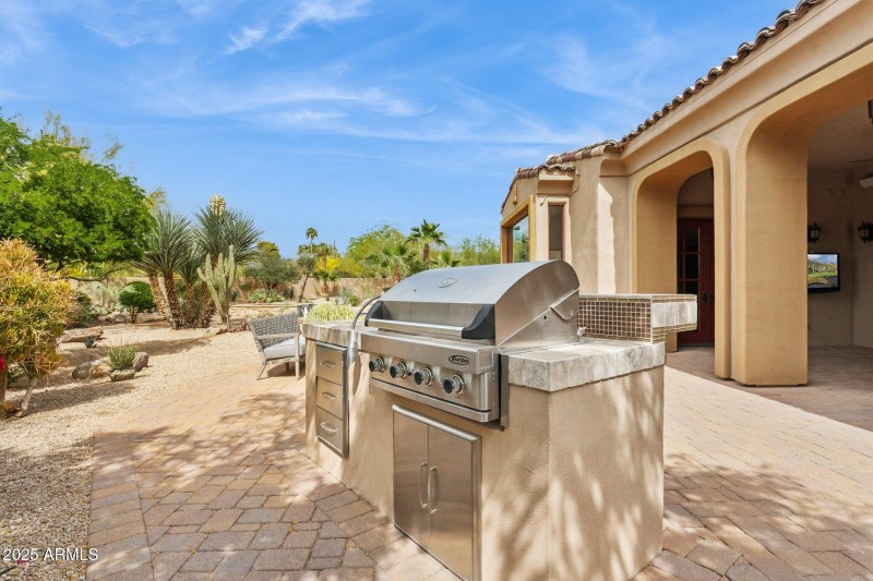 Built in Gas BBQ station