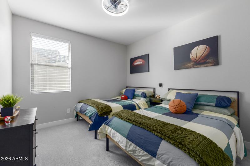 Fifth bedroom with two beds