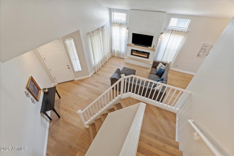 View from the top of the stairs