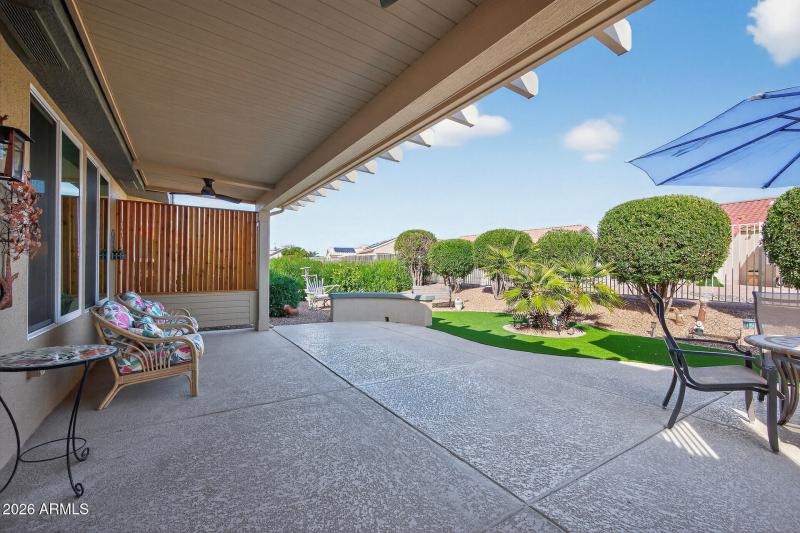 Extended Covered back Patio