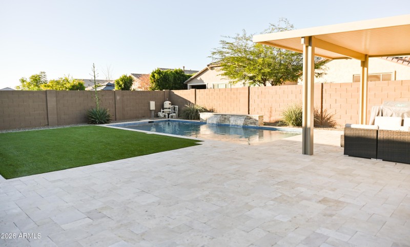 Rear Yard, Pool, and Ramada