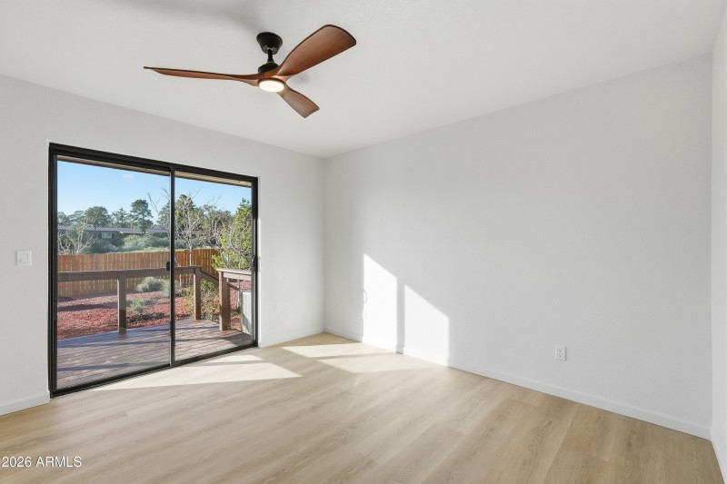 Bedroom 3 walk out deck