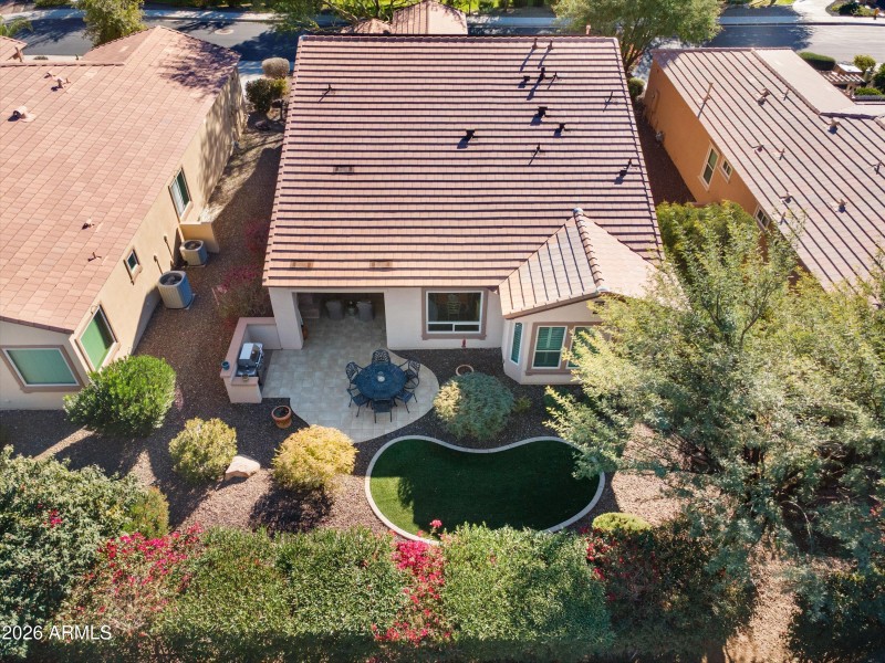 AERIAL VIEW OF BACKYARD