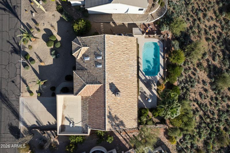 View of home from above