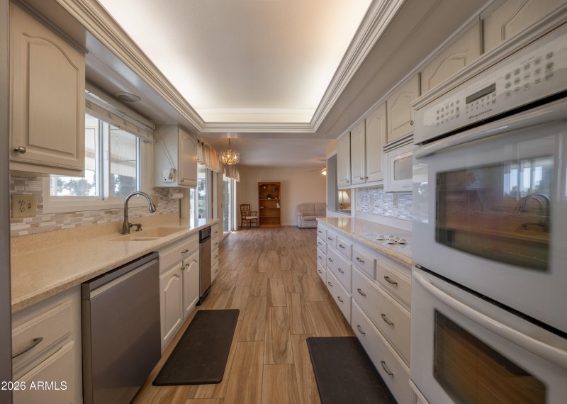 White cabinets and a bright kitchen