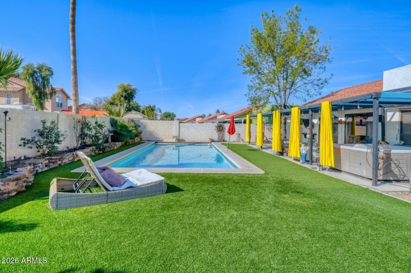 Backyard Pool and Turf