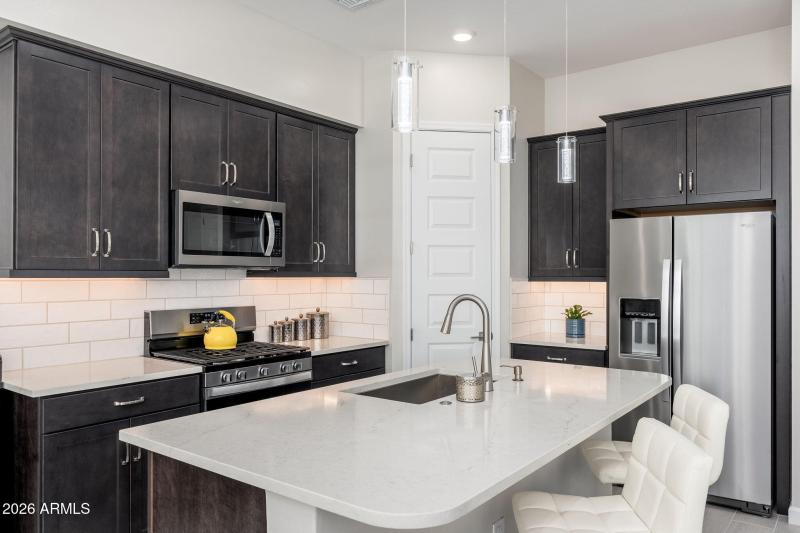 Gas stove and large pantry