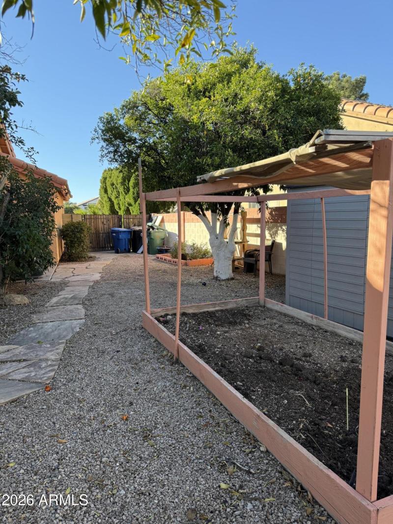Raised Garden, Shed and RV Gate