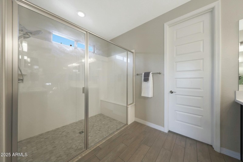 Large walk in shower