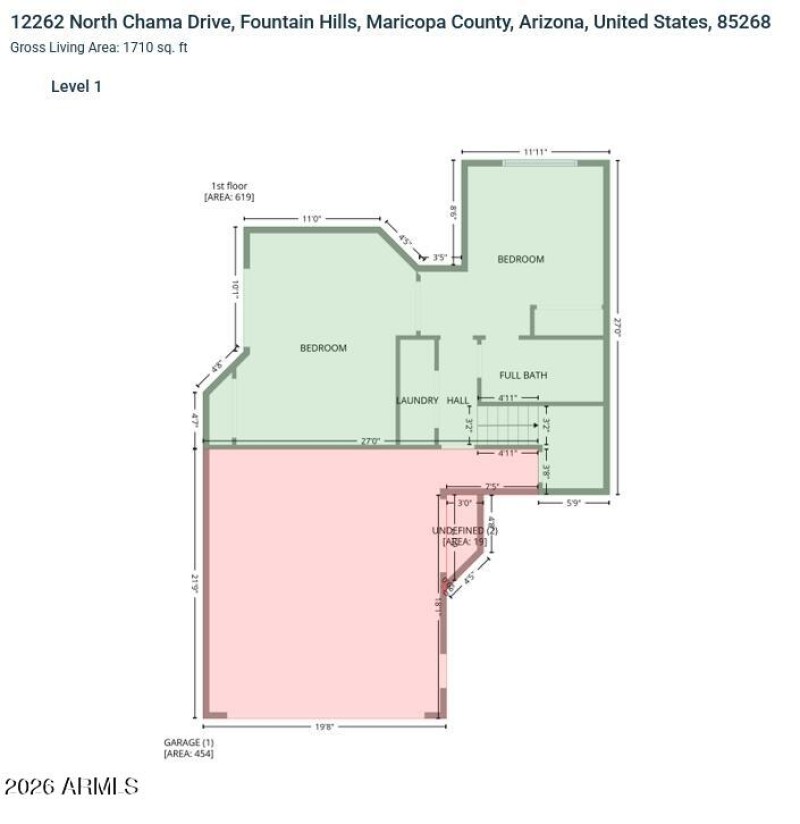 B Unit Level 1 - Floorplan