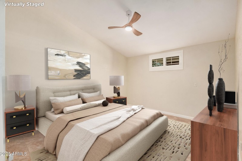 Staged Master Bedroom