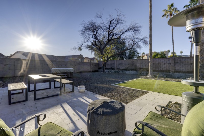 Backyard/Travertine