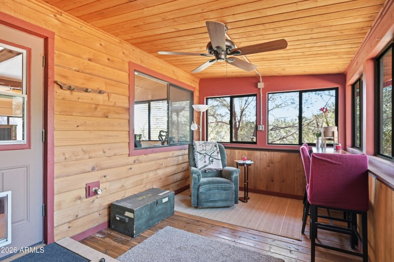 Closed in sun room up