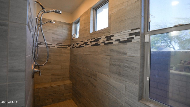 Large Dual Head Walk in Shower