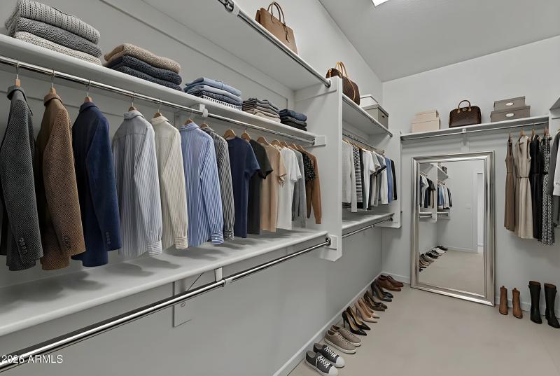 Primary walk in closet