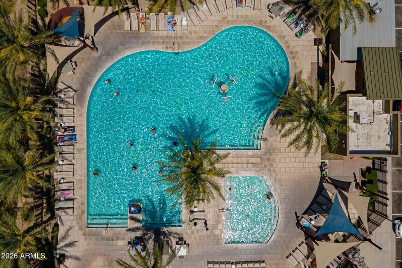 Community pool at the mark