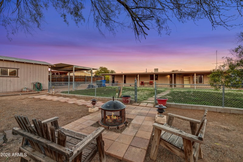 Firepit Sitting Area - Backyard Retreat