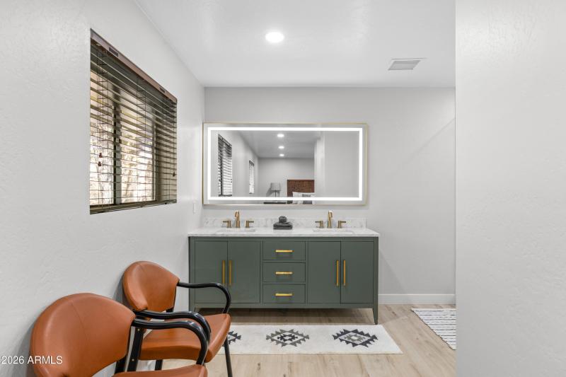 Primary bathroom! Newly remodeled!