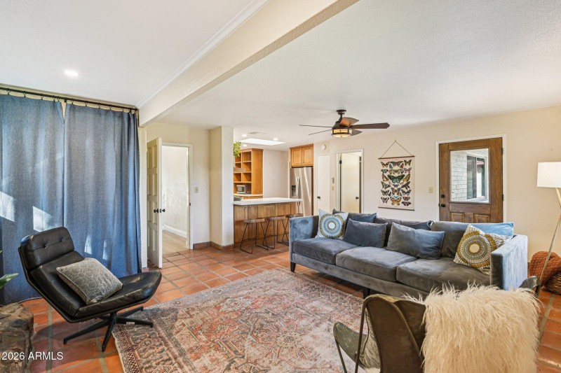 Views towards the apartment