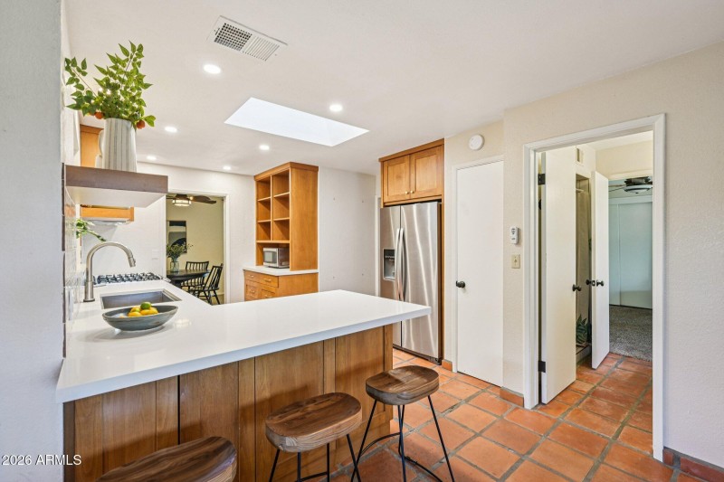 View towards guest bath
