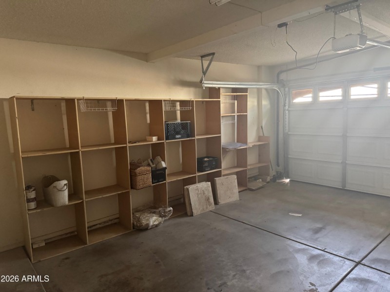 Shelves in the Garage