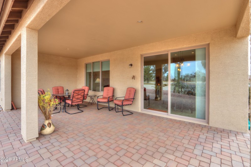 Extended paver patio