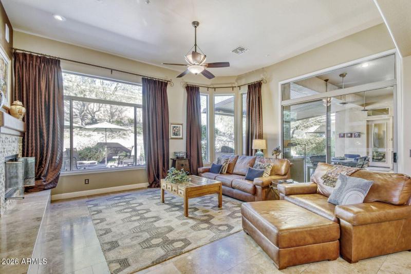 Great Room Exits to Rear Patio