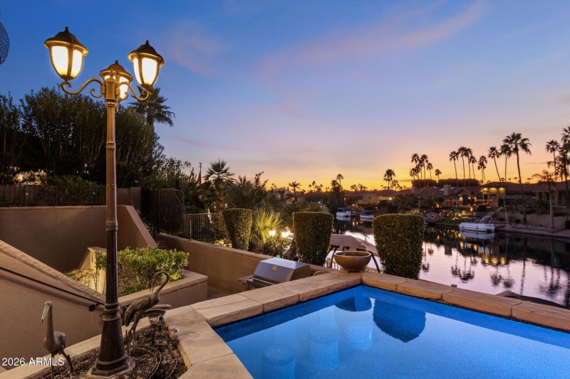 Patio Views at Twilight