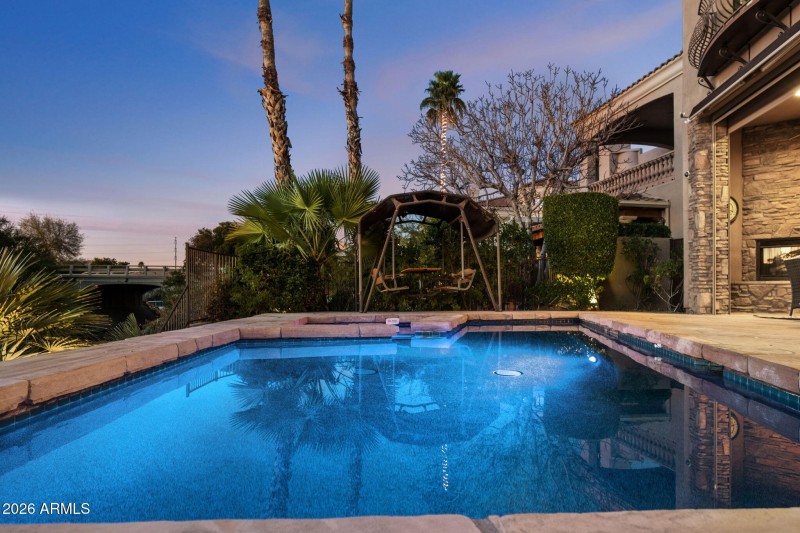 Heated Pool at Twilight