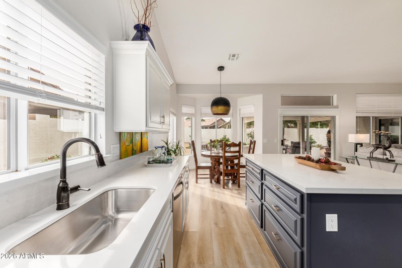 Fresh white cabinetry