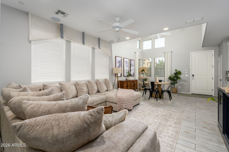 View from Stairs to Front Door