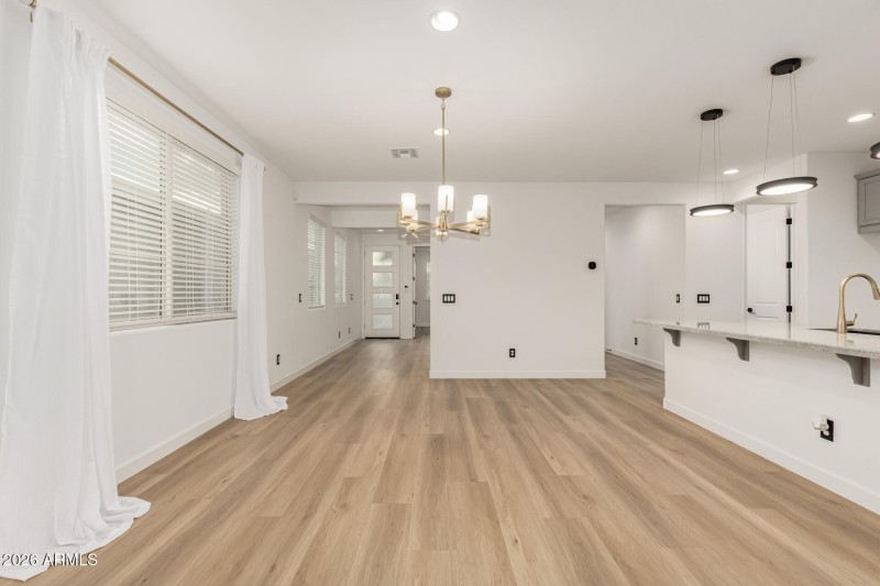 View of interior from sliding doors