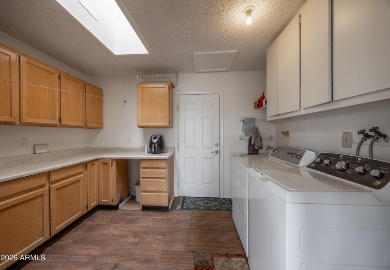 Large laundry and garage door