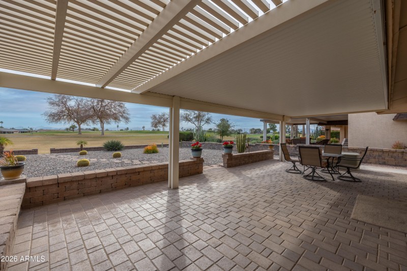 Stunning outdoor patio