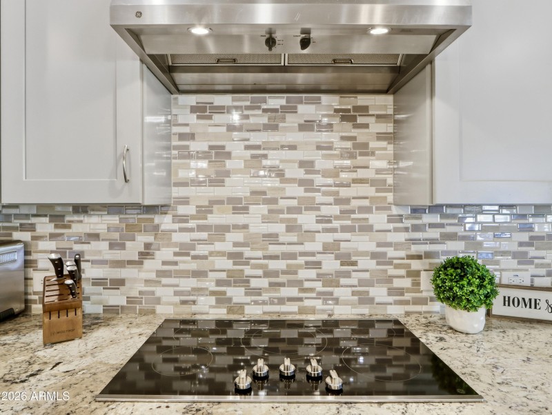 Cooktop & Custom Backsplash
