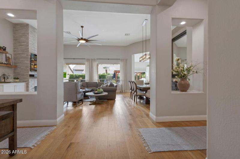 Step inside the front entry.