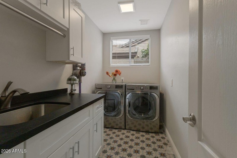 Customized laundry room.